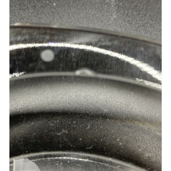 Vintage Etched Horse Bust 5” Oval Clear Glass 2 Rest Ashtray Read - Picture 5 of 6